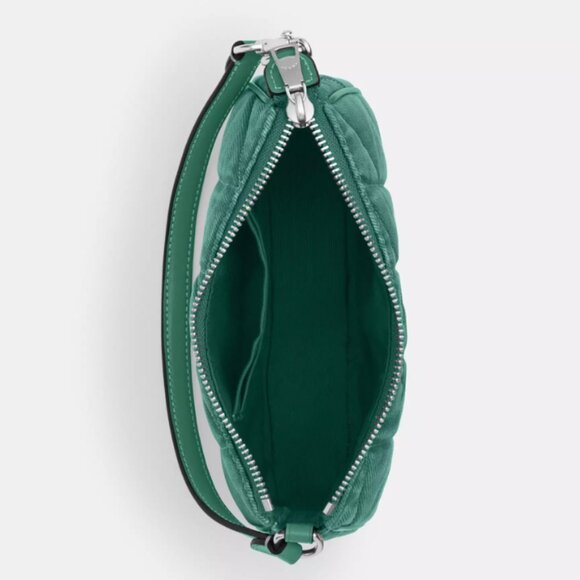 Coach Green Quilted Shoulder Bag - Picture 3 of 6